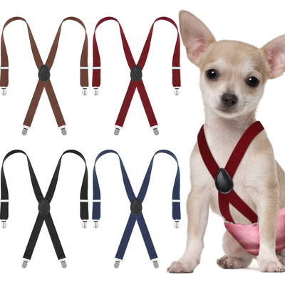 4 Pieces Dog Diaper Suspenders