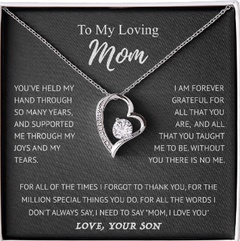 Elegant Heart Pendant Necklace Gift Set